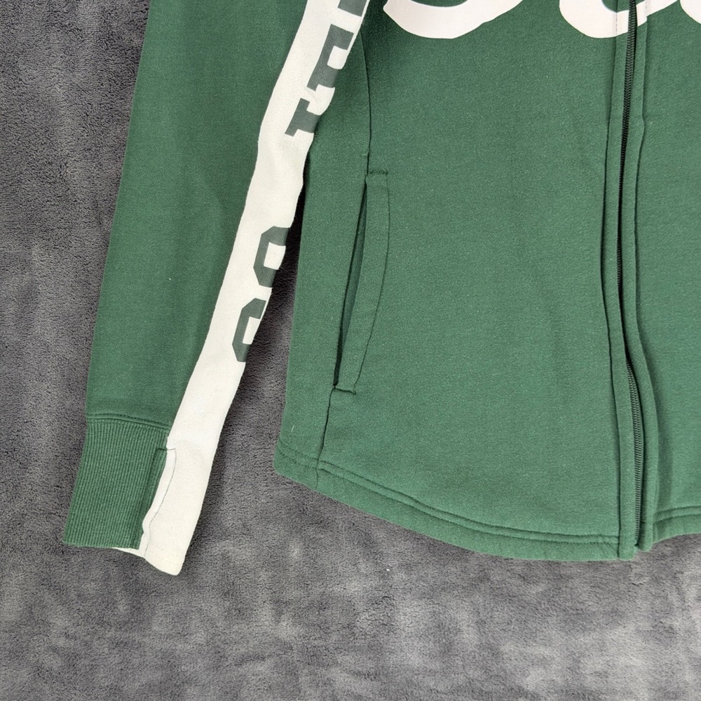 Hands High New York Jets Womens Green Full Zip Hoodie Fleece NFL Medium - Picture 7 of 12
